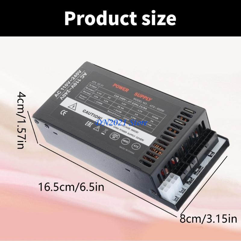 Flex Atx Power Supply 600W 1U - F3Ke Quiet Cooling Fan 600W Flexs