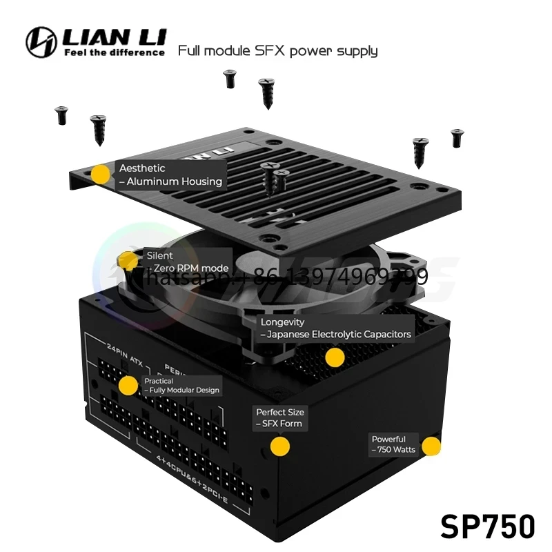 LIAN LI PSU 750w SFX Power Sup - 750W Sfx Fully Modular Power Supply ulasan dan harga